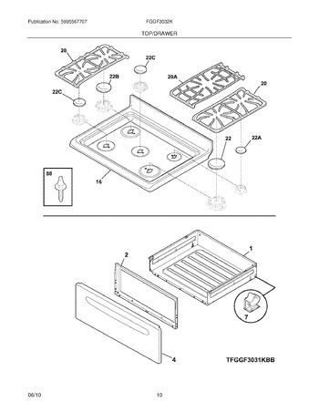 Diagram for FGGF3032KWF