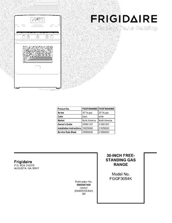 Diagram for FGGF3054KWG