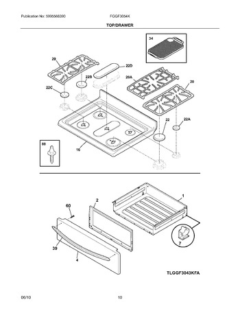 Diagram for FGGF3054KWH