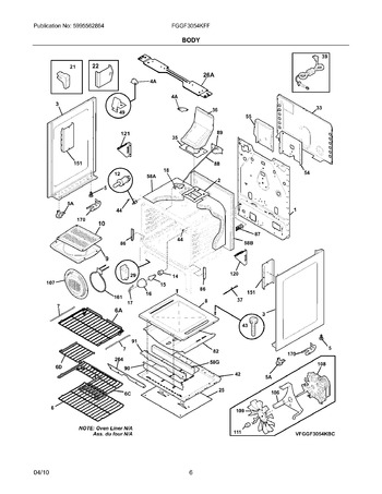 Diagram for FGGF3054KFF