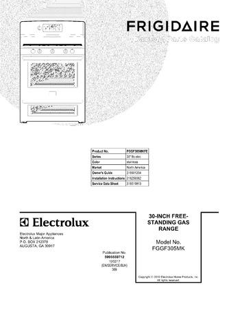 Diagram for FGGF305MKFE