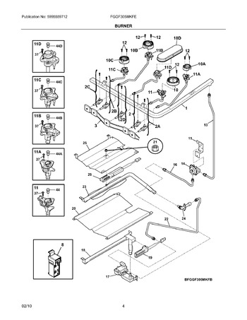 Diagram for FGGF305MKFE