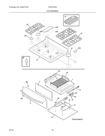 Diagram for FGGF3076KWH