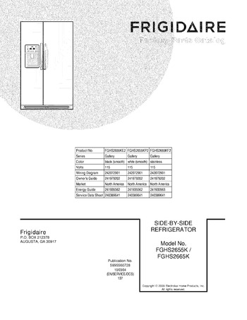 Diagram for FGHS2655KP2