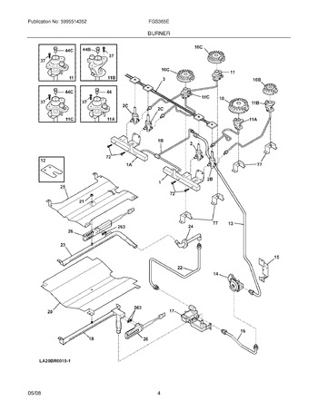 Diagram for FGS365ESE