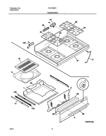 Diagram for FLF316WHTA