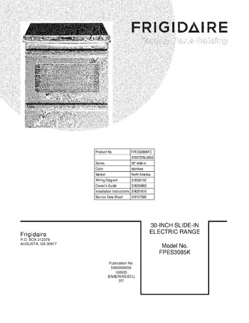 Diagram for FPES3085KFC