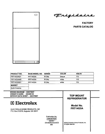 Diagram for FRT14G5AW1