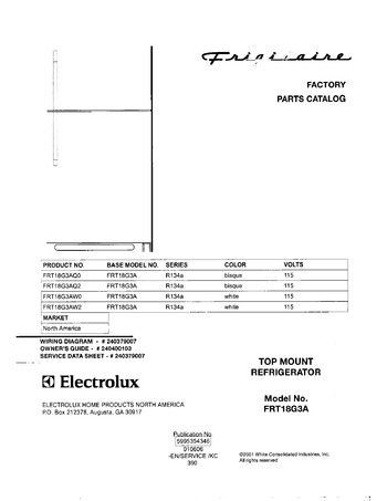 Diagram for FRT18G3AW0