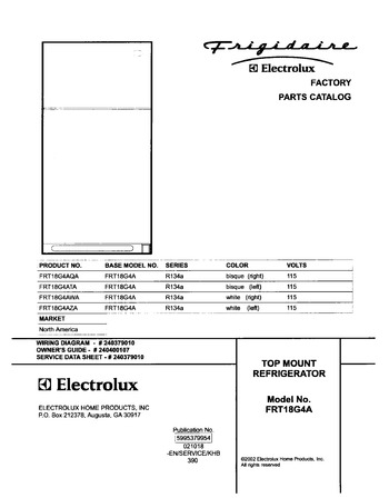 Diagram for FRT18G4AZA