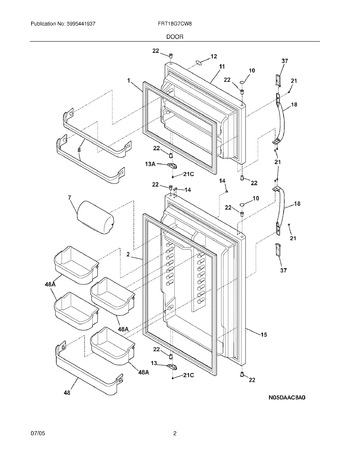 Diagram for FRT18G7CW8