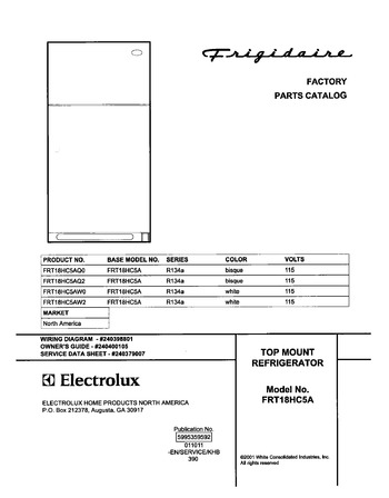 Diagram for FRT18HC5AW0