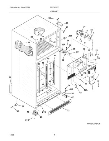 Diagram for FRT18KR7EW7