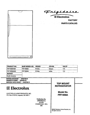 Diagram for FRT18S6AW6