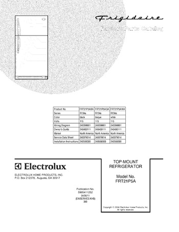 Diagram for FRT21P5AQA