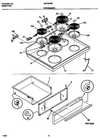 Diagram for GEF354BBWC