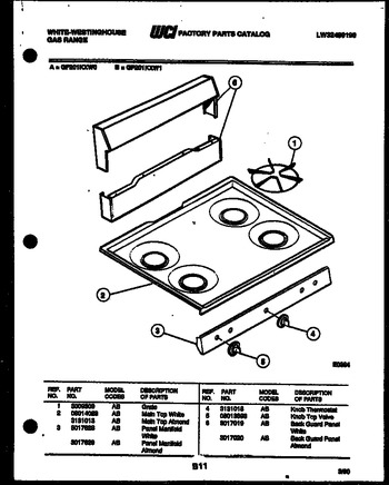 Diagram for GF201KXD0