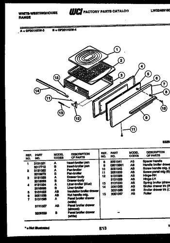 Diagram for GF830HXW5