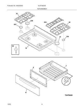 Diagram for GLGF382DSE