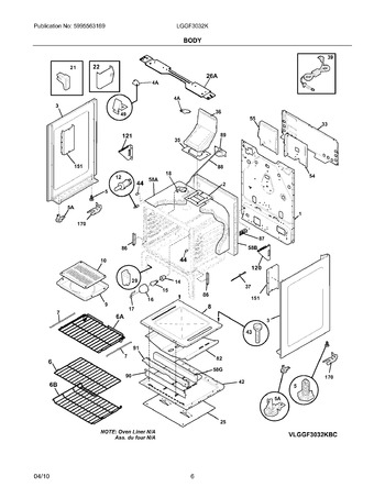 Diagram for LGGF3032KWF