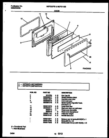 Diagram for MEF302PBWA