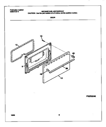 Diagram for MEF303PGWY