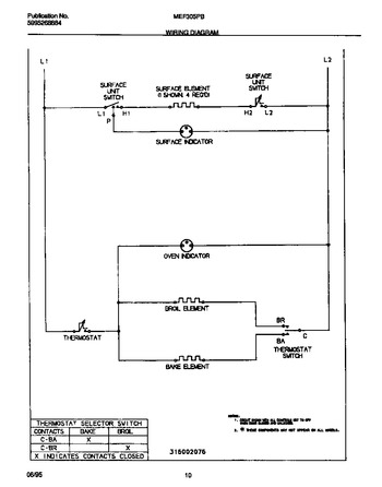 Diagram for MEF305PBWB