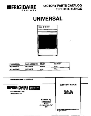 Diagram for MEF305PBWE