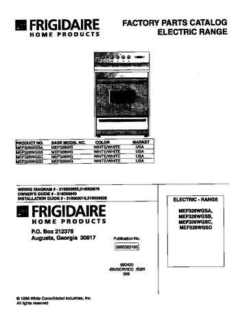 Diagram for MEF326WGSB