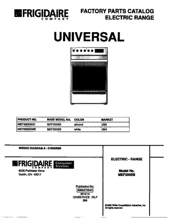 Diagram for MEF350SBWE