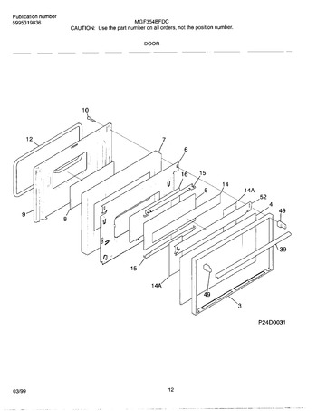 Diagram for MGF354BFDC