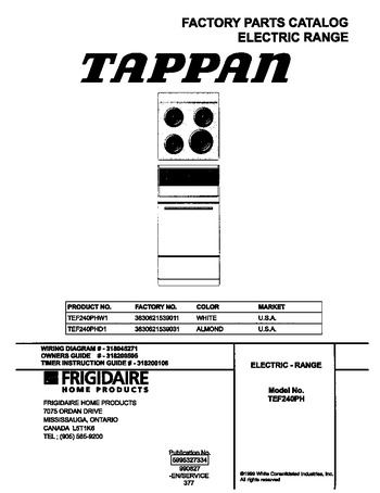 Diagram for TEF240PHW1