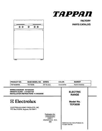 Diagram for TEF303BWB