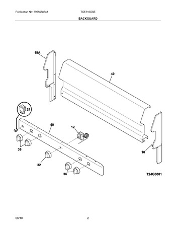 Diagram for TGF316GSE