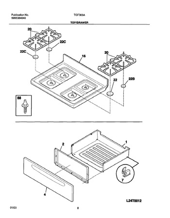 Diagram for TGF363AWD