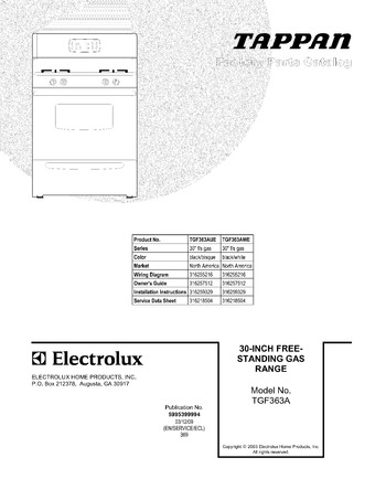 Diagram for TGF363AUE