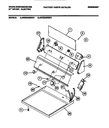 Diagram for WDE546RBW1