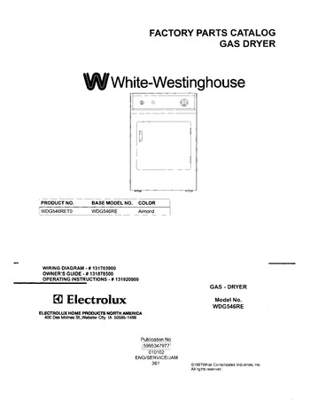 Diagram for WDG546RET0