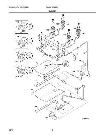 Diagram for WWGF3004KWA