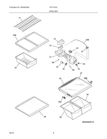 Diagram for CRT185HLW7