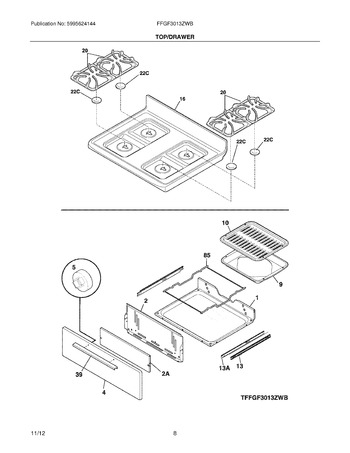 Diagram for FFGF3013ZWB