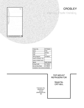 Diagram for CRT185LS9