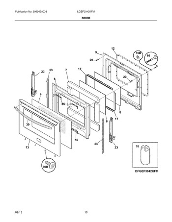 Diagram for LGEF3043KFM