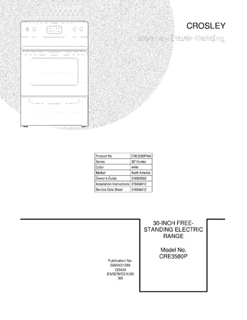 Diagram for CRE3580PWA