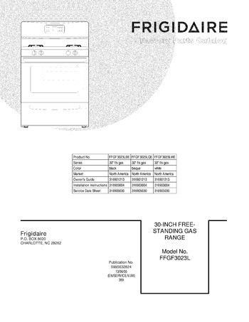 Diagram for FFGF3023LWE