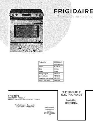 Diagram for CFES3025LS1