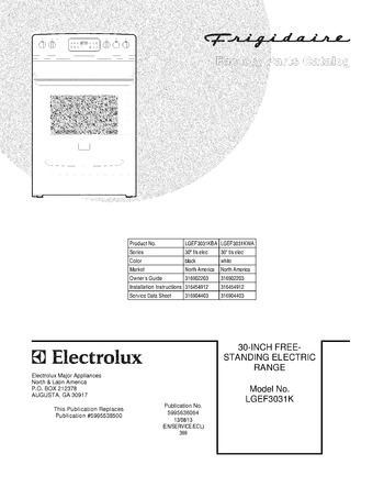 Diagram for LGEF3031KWA