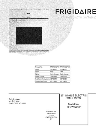 Diagram for FFEW2725PWB