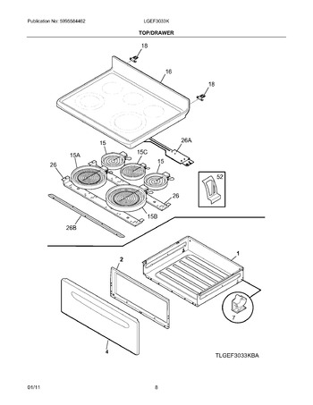 Diagram for LGEF3033KQC