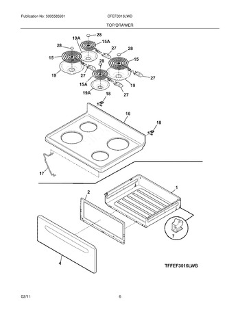 Diagram for CFEF3016LWD